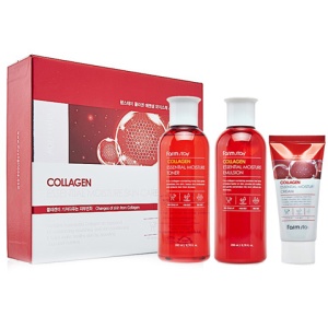 [Farmstay] Набор 3 средств с коллагеном COLLAGEN ESSENTIAL MOISTURE SKIN CARE 3SET до 23.11.25
