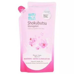 [LION]  "Shokubutsu" Крем-гель для душа МУ "Сакура и молочко Хоккайдо", 500 мл до 02.02.26