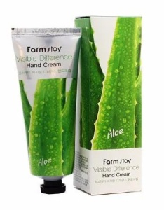 [Farmstay] Крем для рук с натуральным экстрактом алоэ вера Visible Difference Aloe 100мл до12.12.24