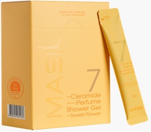 [MASIL] Парфюмированный гель для душа аромат малины и жасмина 7 / 8ml*20 SWEET FLOWER до 01.01.26