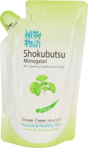 [LION] "Shokubutsu" Крем-гель для душа 200мл МУ "Гинкго", Ginkgo до 24.09.25