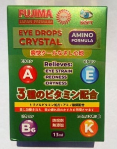 [FUJIMA] Капли для глаз EYE DROPS CRYSTAL (Зеленые) 13мл до 31.12.25