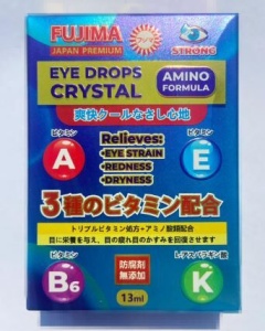 [FUJIMA] Капли для глаз EYE DROPS CRYSTAL (Синие) 13мл до 31.12.25
